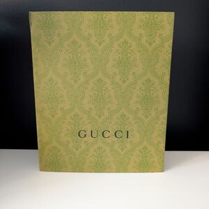 Gucci Green Paisley Gift Box, Ribbon, and Tissue Paper